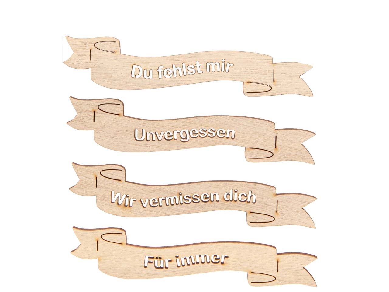 Schriftrolle m. Spruch Holz natur L16cm