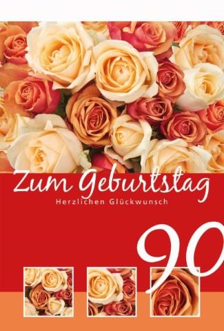 Glückwunschkarten 90. Geburtstag 11,5x17 cm Glückwunschkarten 90. Geburtstag 11,5x17 cm