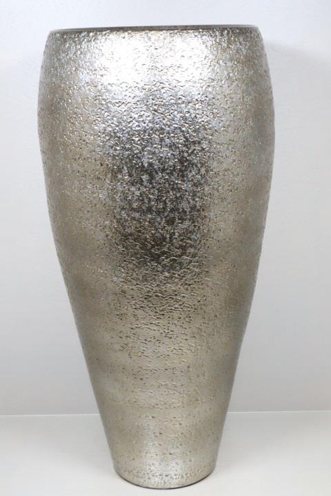 Keramik Bodenvase Serie Berlin altsilber H80cm