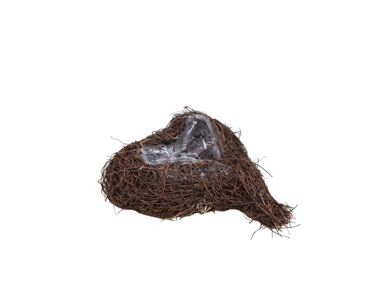 Pflanzherz Rebenmaterial natur L20x16cm