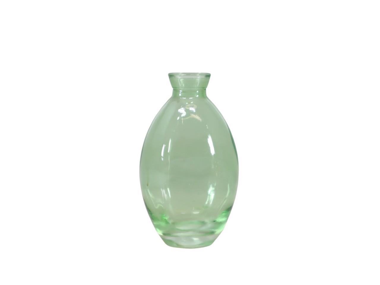 Glasvase bauchig grün D7xH12cm