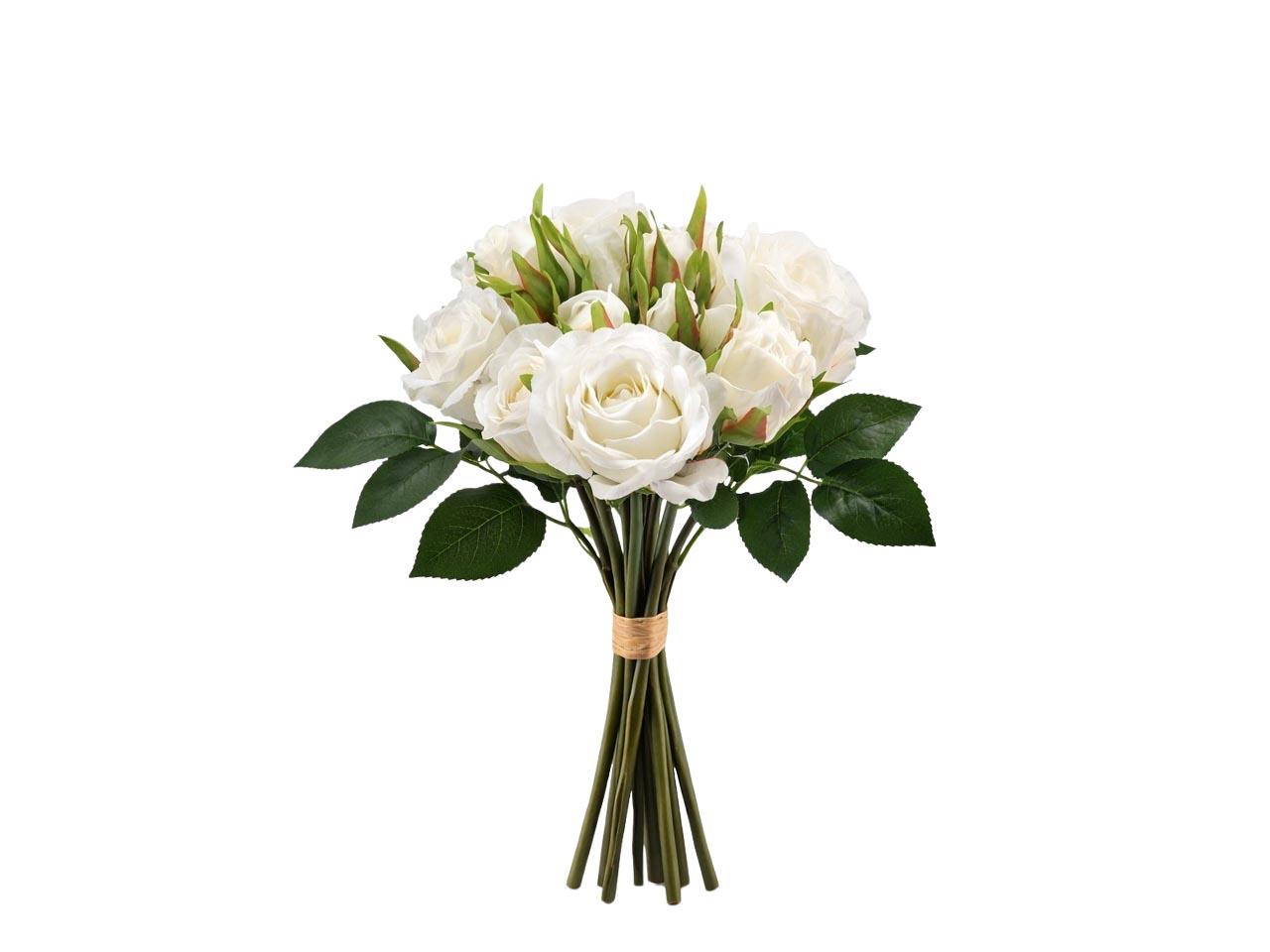 Rosenbund x 12,  30 cm weiß