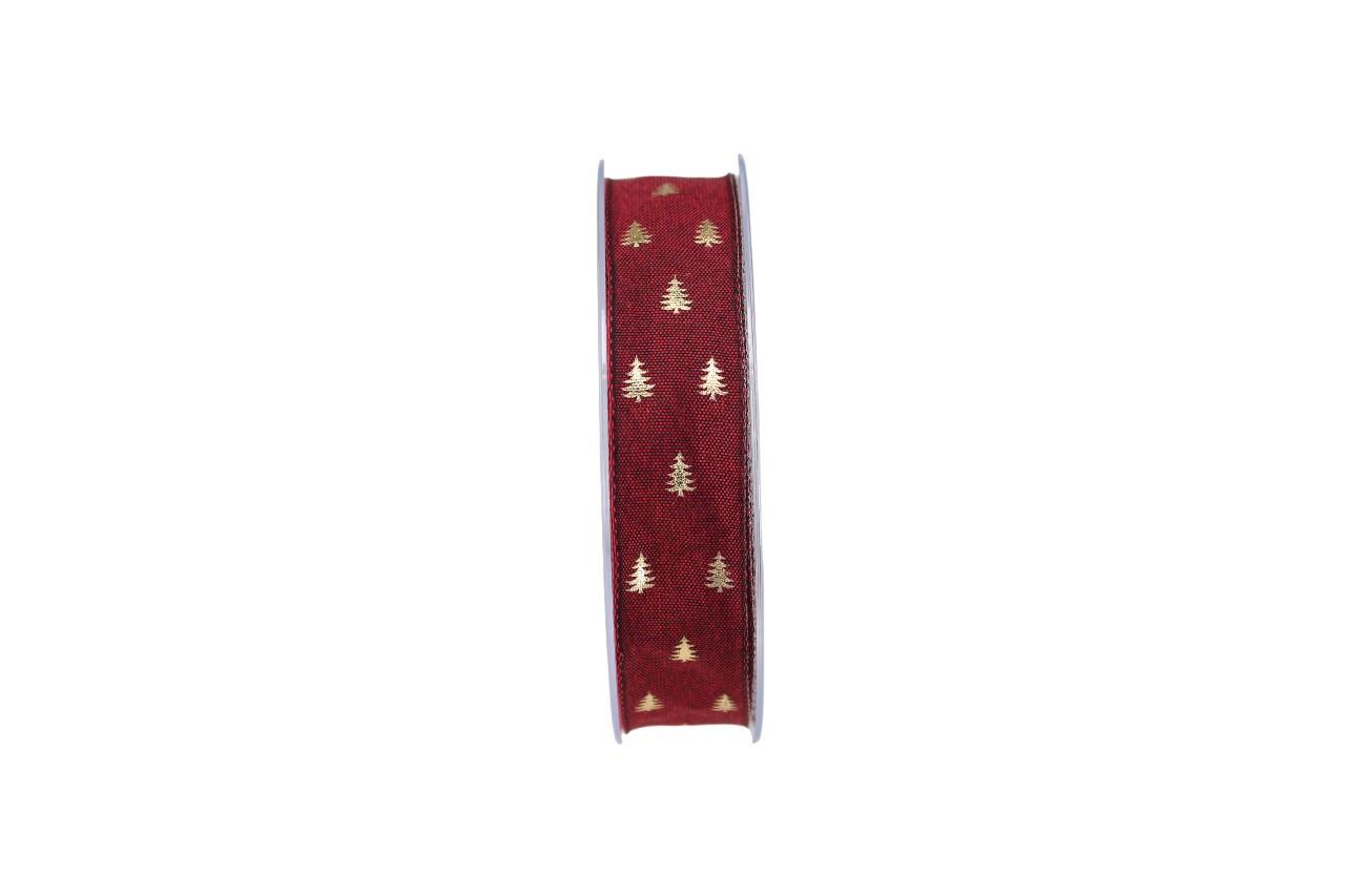 Band Foresta 25 mm 15 Meter bordeaux 124
