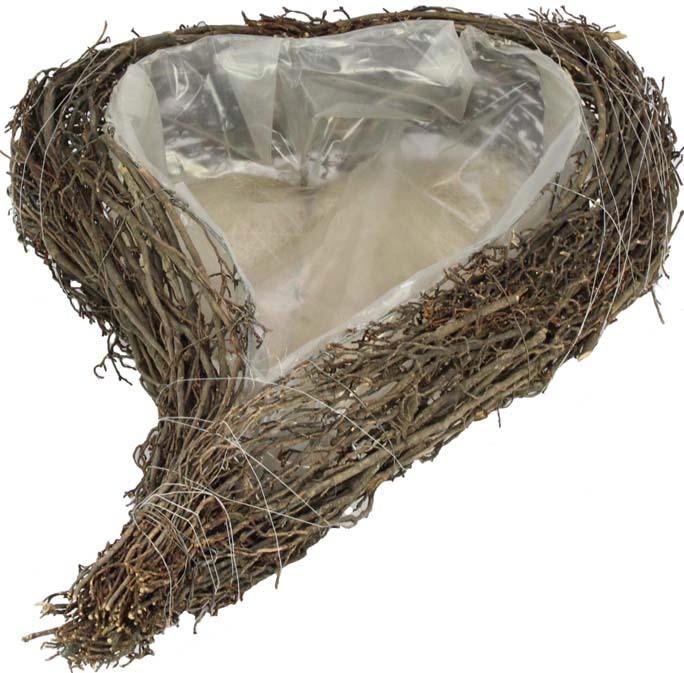 PflanzHerz Rebzweige L60x42H12cm natur