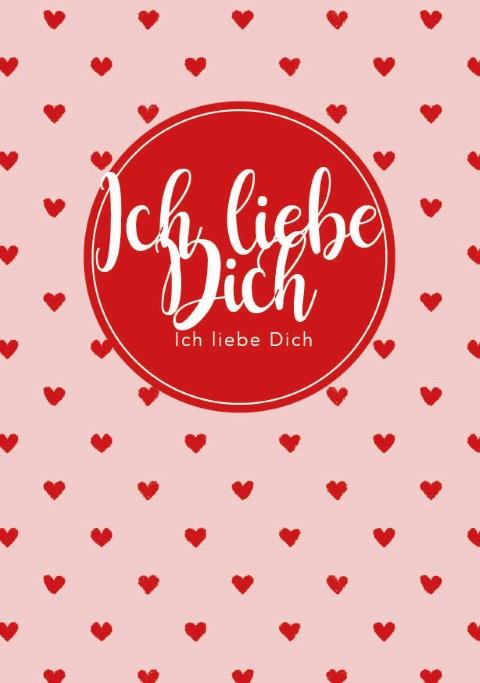 Minikarten Ich liebe Dich 7,5x5 cm Minikarten Ich liebe Dich 7,5x5 cm