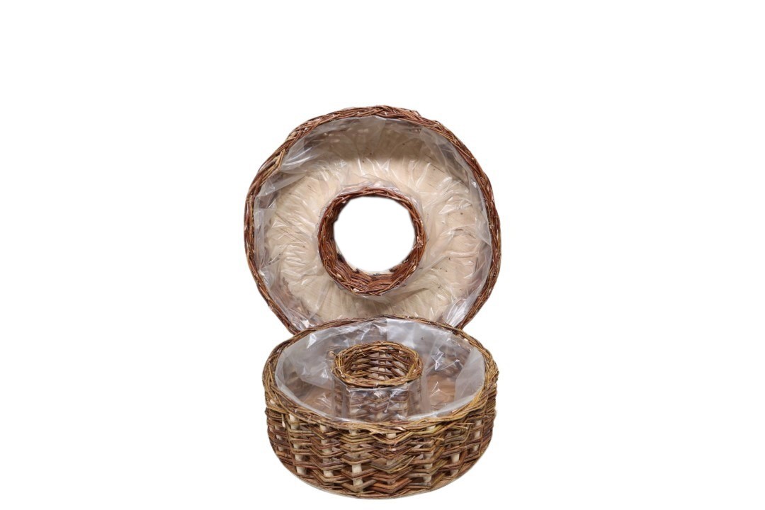 Pflanzring Set/2 Weide natur D43+32cm NETTO