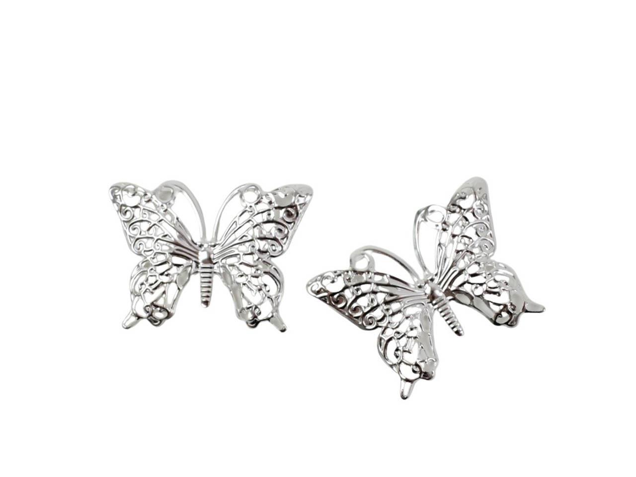 Streuer Schmetterling King Metall silber 4cm