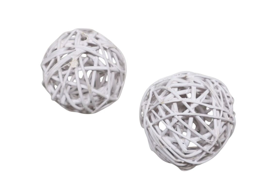 Lataball D8cm whitewashed
