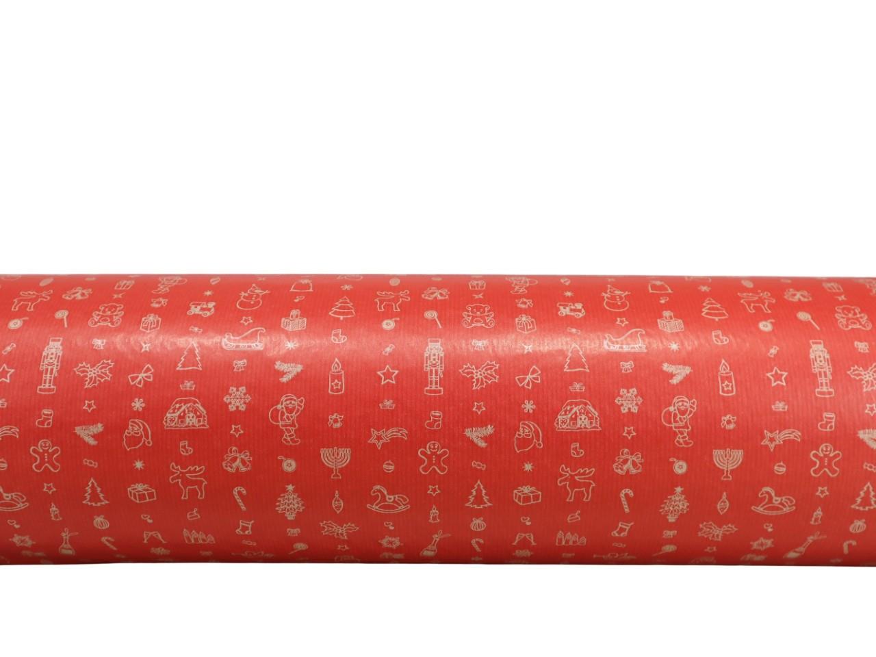 Blumenseide 75cm 9kg Frohe W. rot/naturbraun NETTO