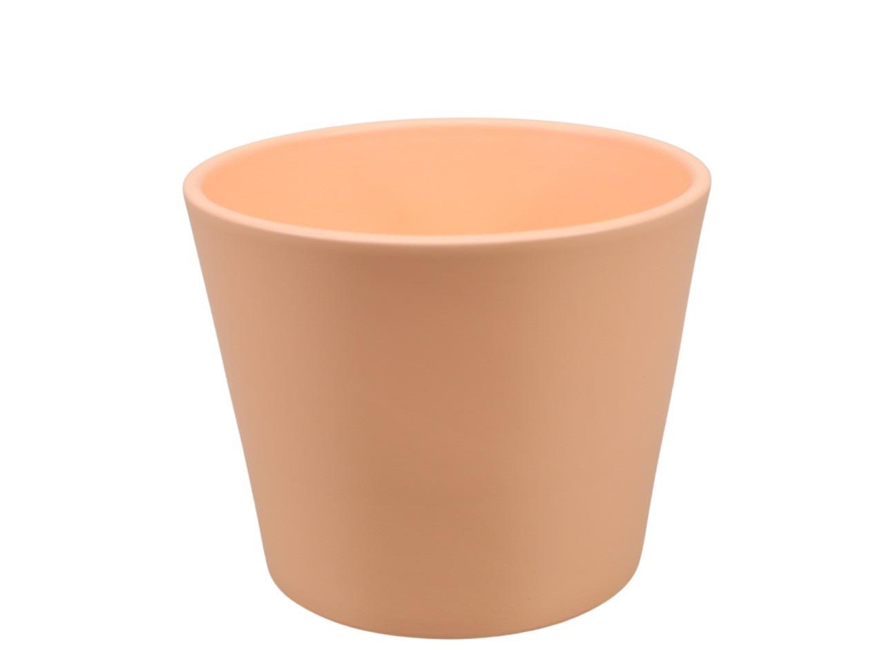 Keramikübertopf Serie 440 7cm peach matt