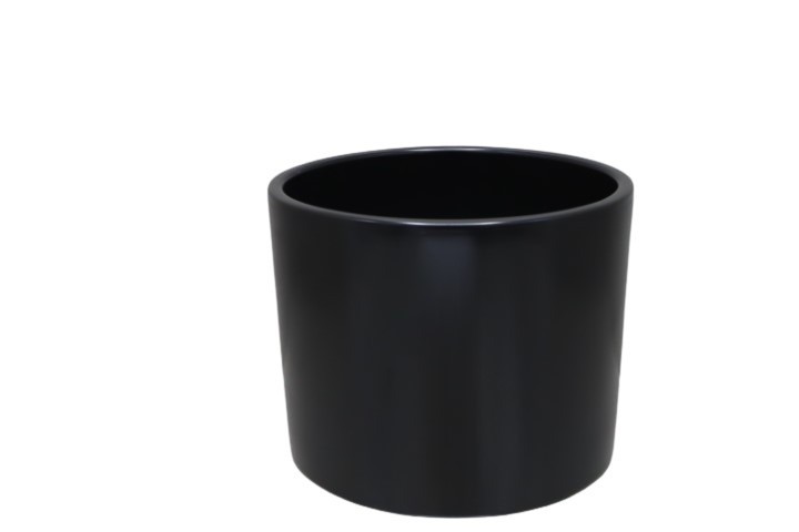 Keramikübertopf 19cm schwarz-matt Serie 411 NETTO