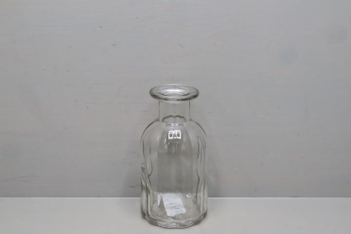 Glas-Tischvase klar Stripes D7,5 H14cm