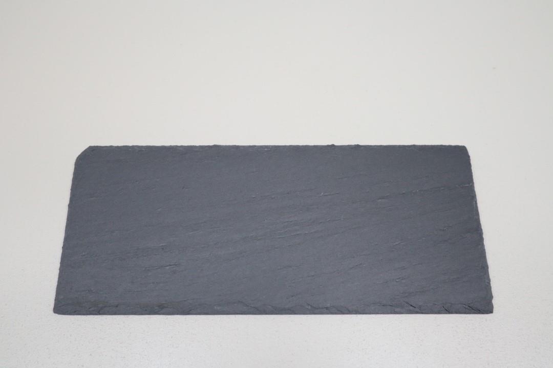 Schieferplatte Rechteck schwarz 35x15cm