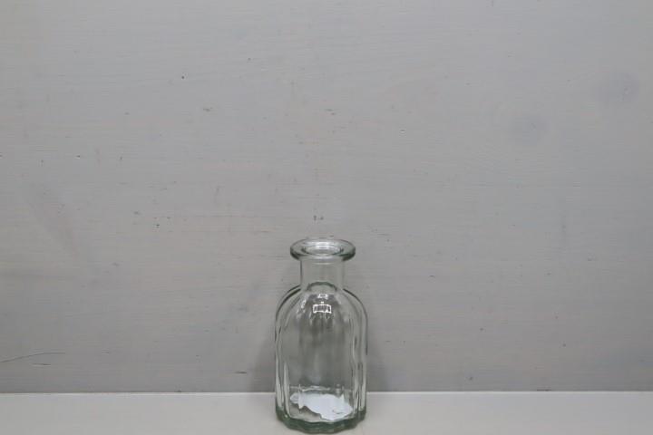 Glas-Tischvase klar Stripes D5,5 H10,4cm