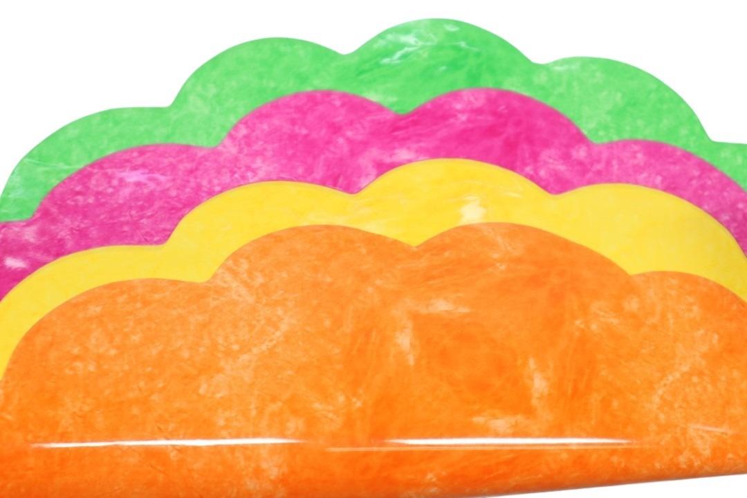 Rondella 47cm Marmoriert grün/orange/pink/gelb