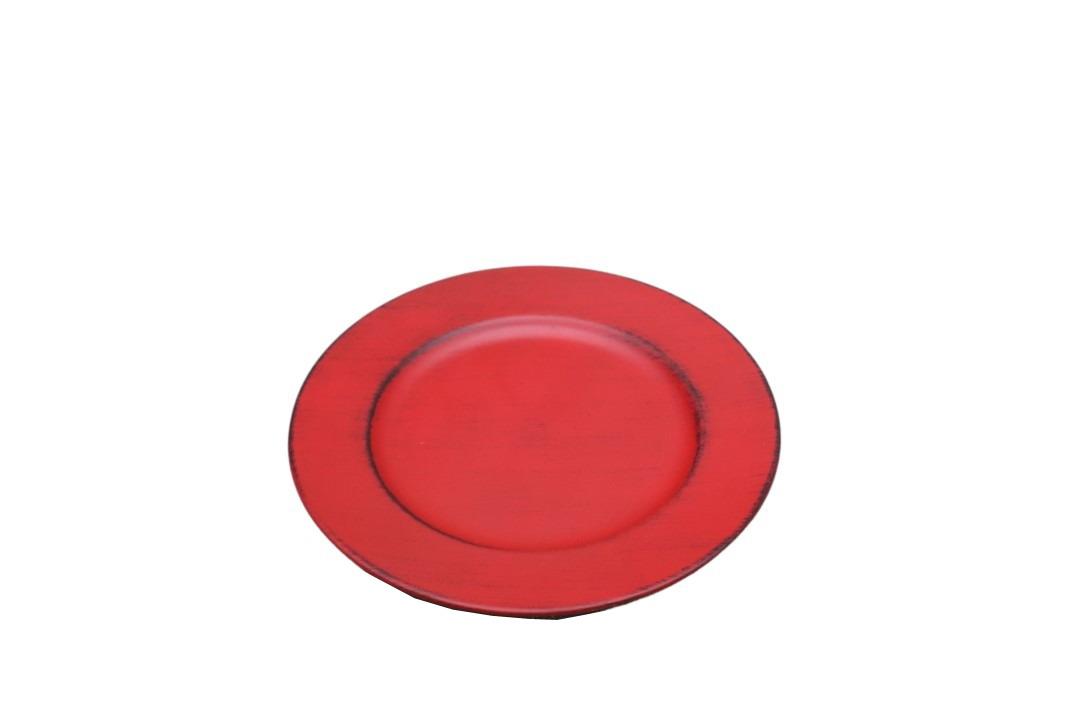 Teller KARA Plastik rot D17cm