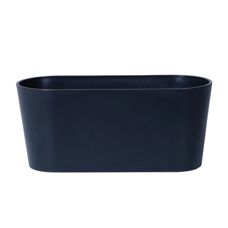 Schale oval glatte Oberfl. Kunststoff schwarz L32x13xH14cm
