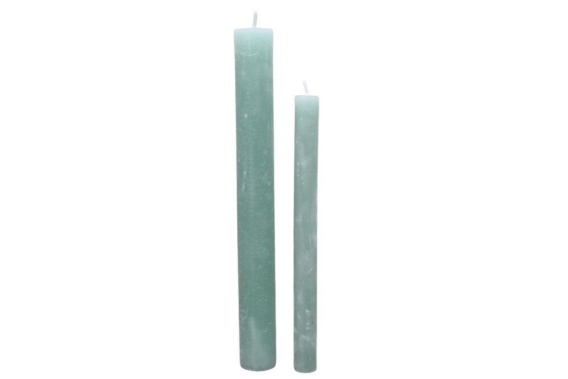 Stabkerze Rustika 240/34mm jade