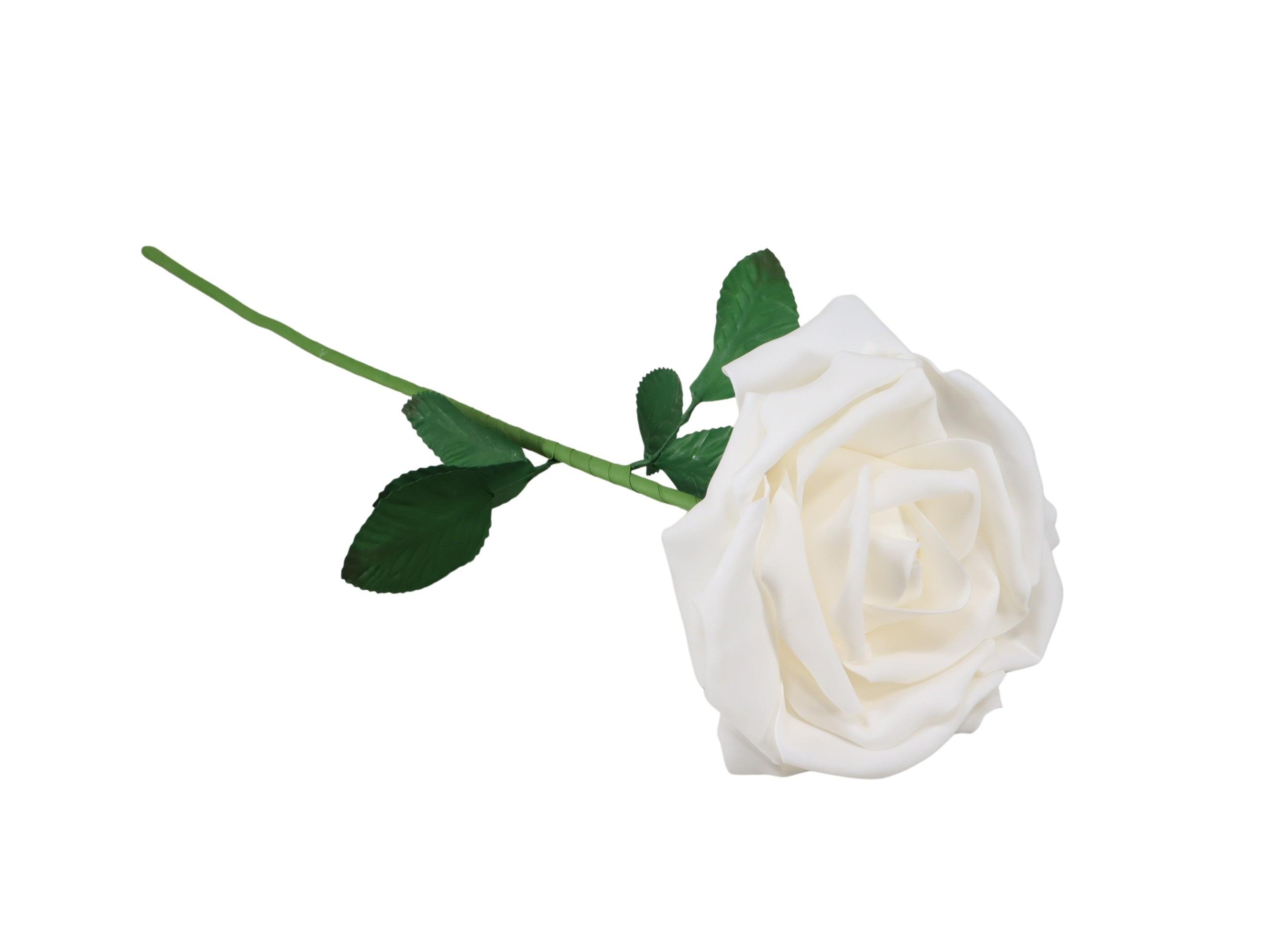Rose am Stiel Foam weiß-creme D30cm H73cm Rose am Stiel Foam weiß-creme D30cm H73cm