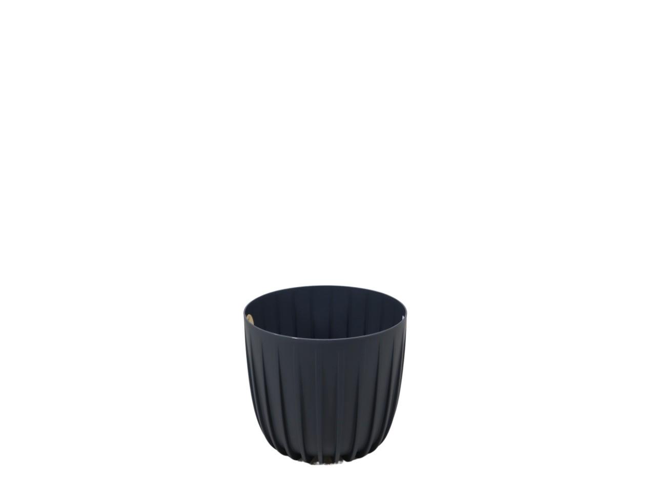 TOPF flach Misa-MIRA D20H17 cm anthrazit 517-82 TOPF flach Misa-MIRA D20H17 cm anthrazit 517-82