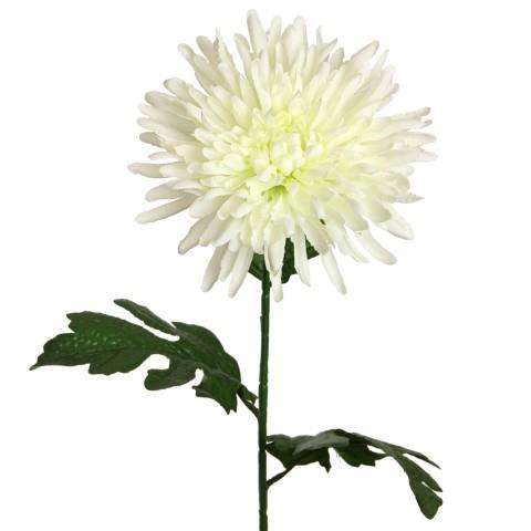 Chrysantheme weiss Seide L70 cm