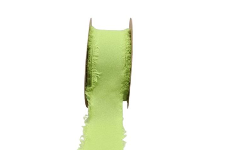 Band Chiffon 40 mm 15 Meter apfelgrün 112