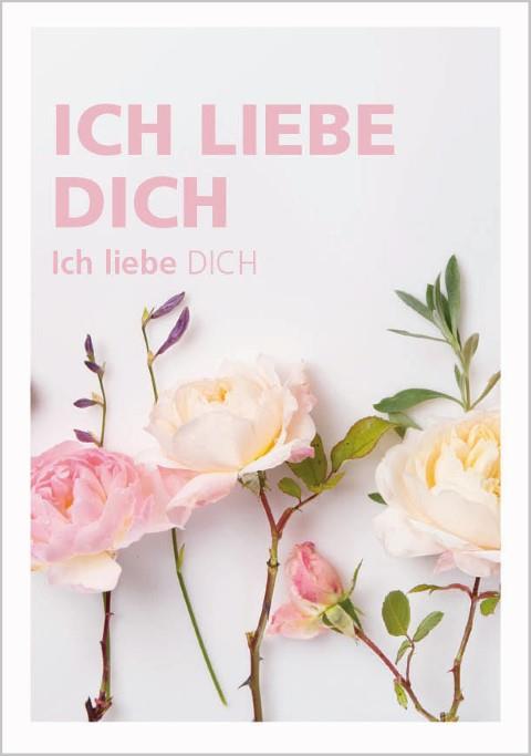 Minikarten Ich liebe Dich 7,5x5 cm Minikarten Ich liebe Dich 7,5x5 cm