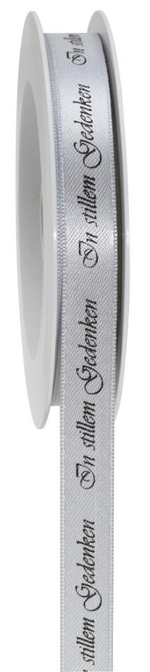 Band Stiller Abschied 15 mm 18 Meter grau 05.90