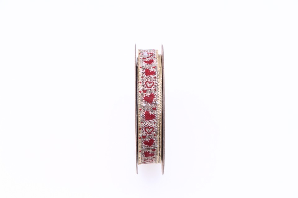 Band Nature Love 15 mm 15 Meter rot 300