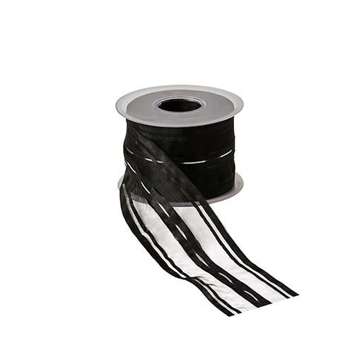 Florband 50mm schwarz/grau Morgentau 568-50-311