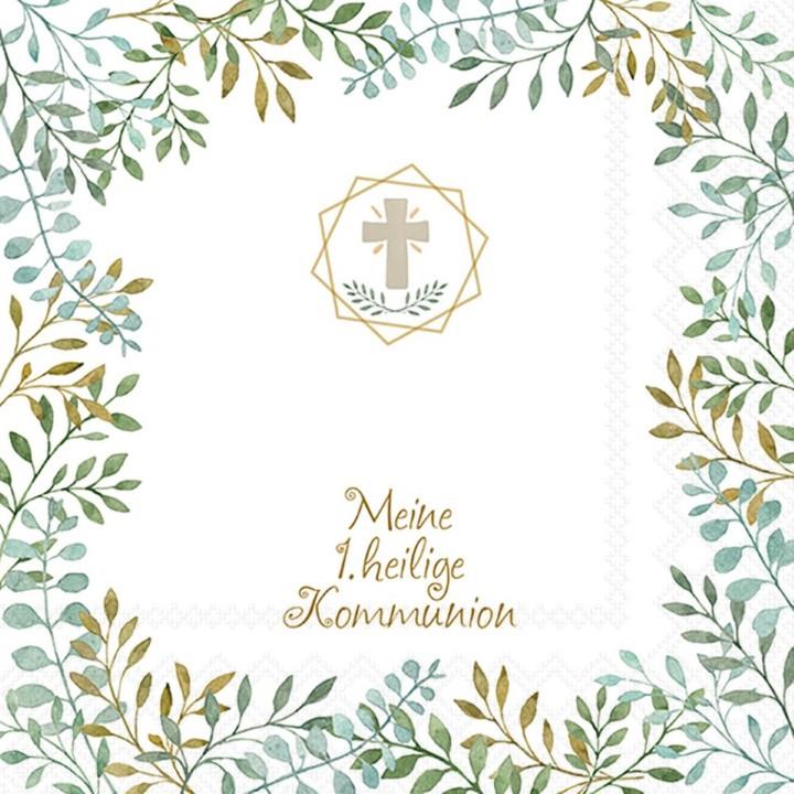 Serviette 33x33 cm Meine 1. heilige Kommunion