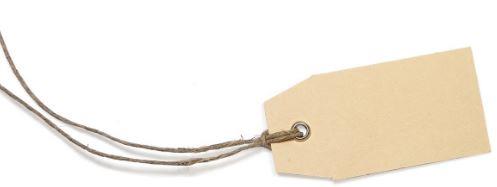 Hänge-Etikett Karton 50x80 mm 100 Stück NETTO Hänge-Etikett Karton 50x80 mm 100 Stück NETTO