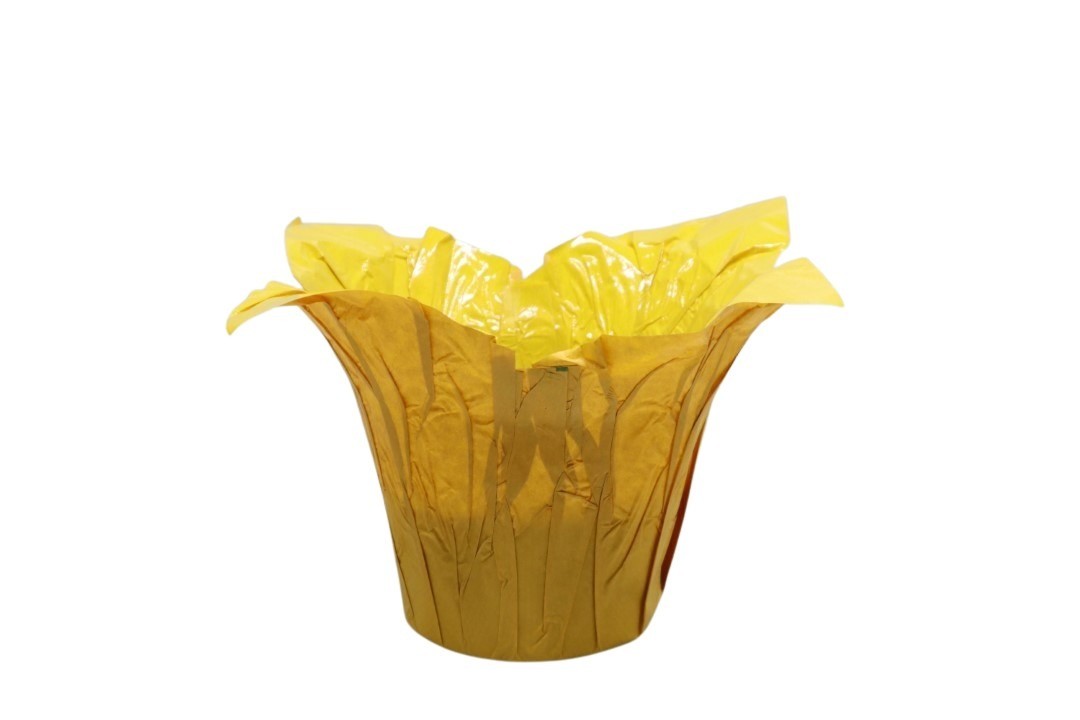 Deco Wraps wasserfest gelb D13xH12cm