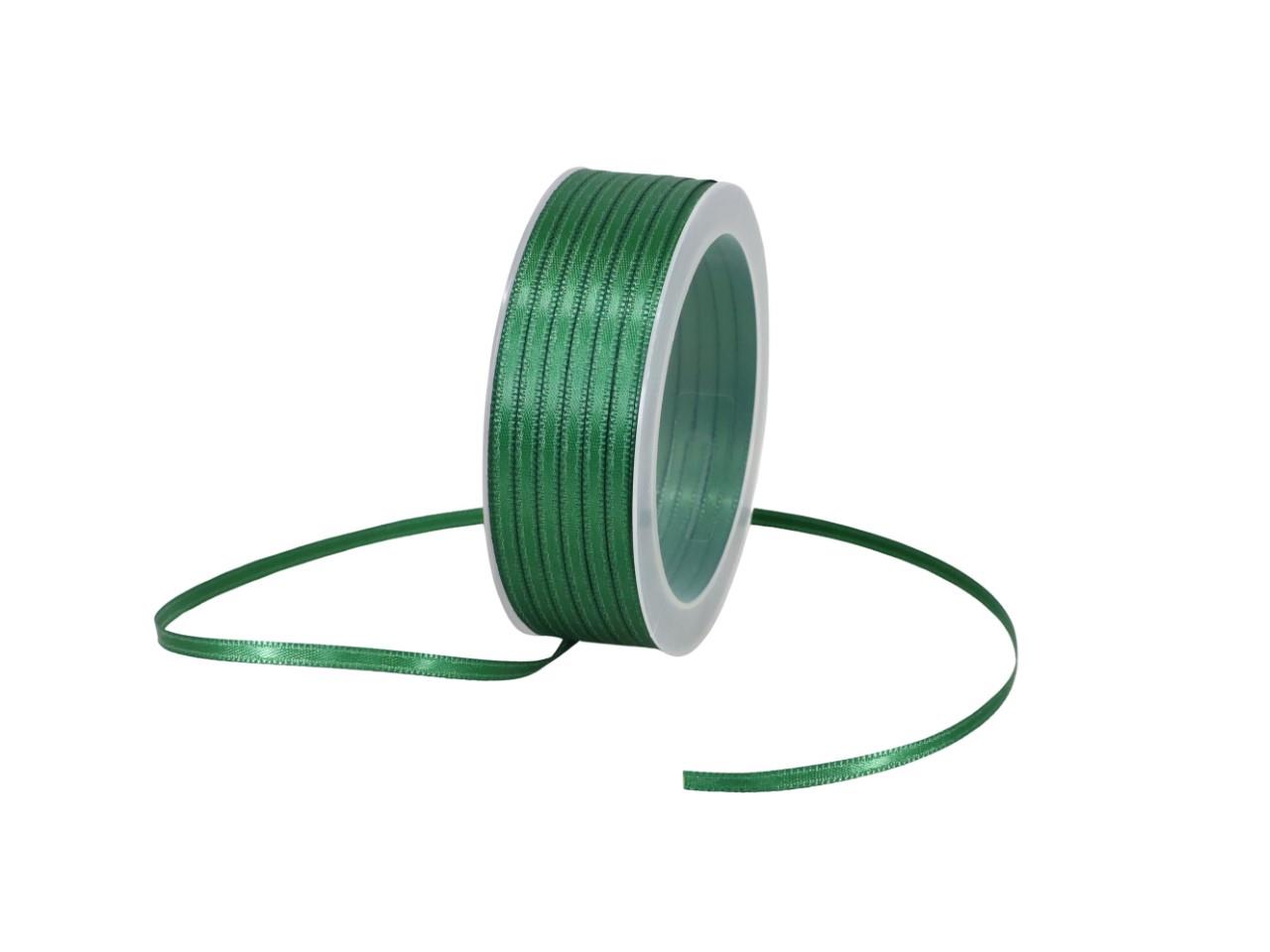 Satinband 3 mm 50 Meter jägersgrün 505