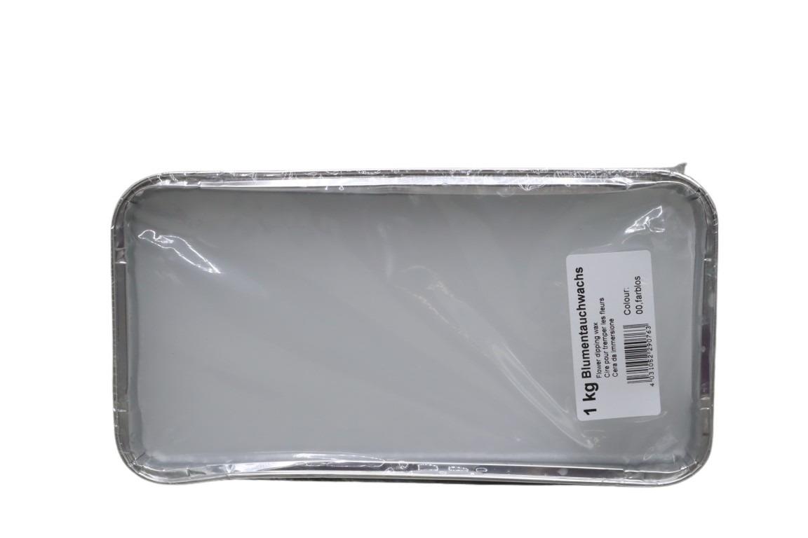 Blumentauchwachs in Aluform 1kg farblos Blumentauchwachs in Aluform 1kg farblos