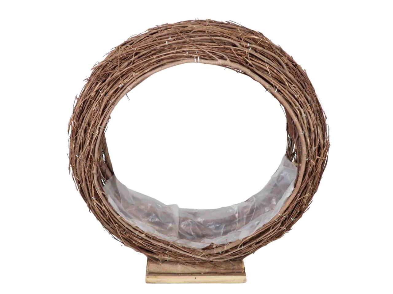 Ring z. Pflanzen stehend Weide natur D40cm