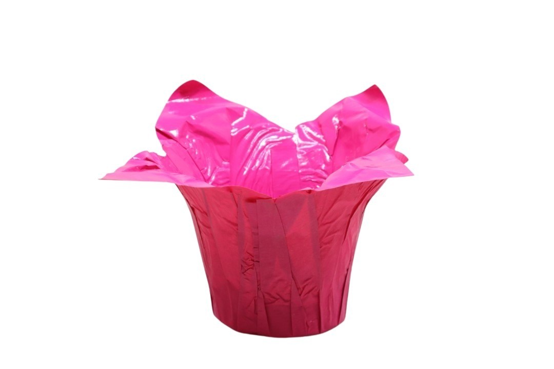 Deco Wraps wasserfest pink D13xH12cm
