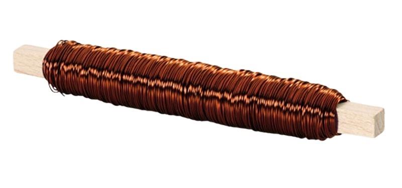 Eisenlackdraht / Holzstäbchen 100gr. braun NETTO Eisenlackdraht / Holzstäbchen 100gr. braun NETTO