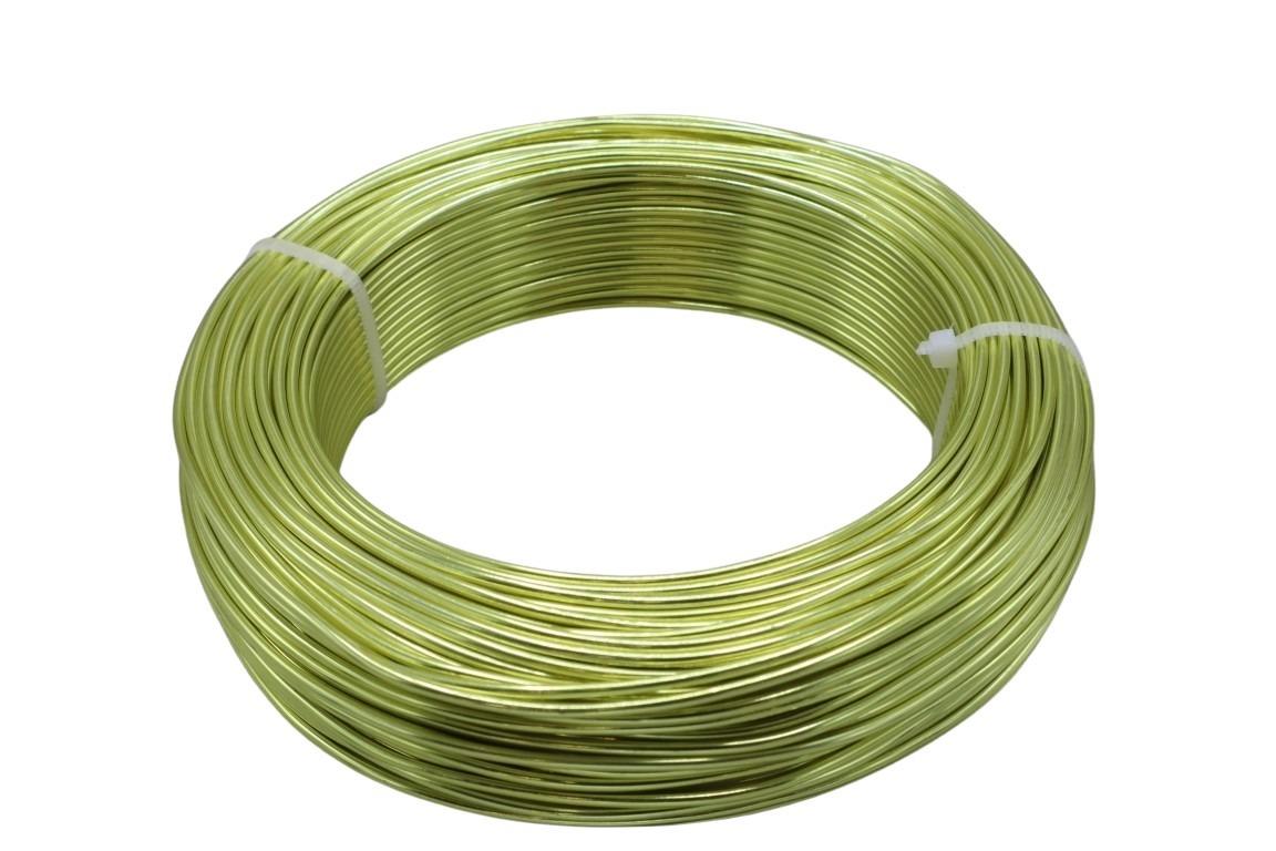 Aluminium-Draht 2,0 60m/500 gr. limone NETTO