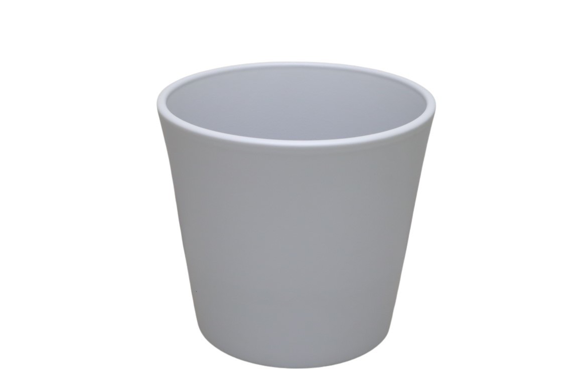 Keramikübertopf Serie 440 14cm grau matt