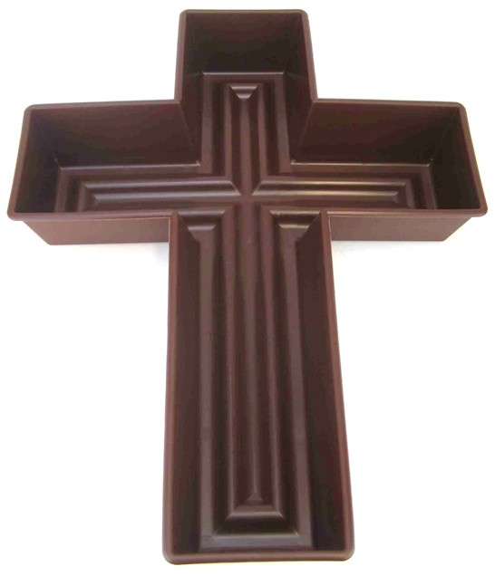 Pflanzkreuz Silenzio(Rondino) 30cm braun NETTO