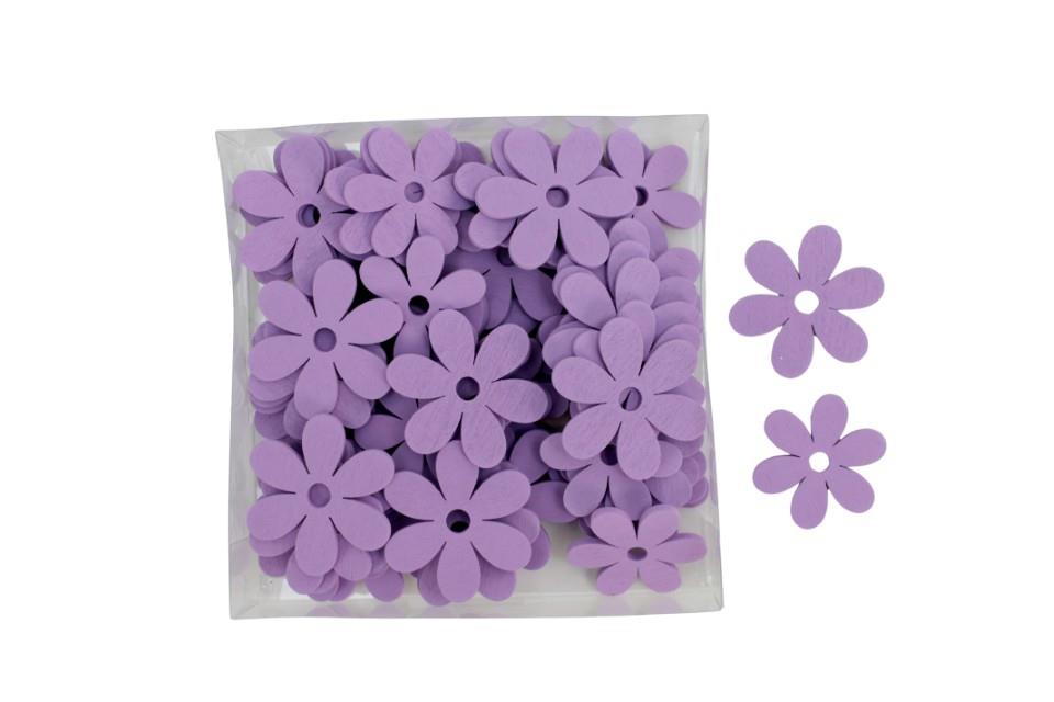 Blütenstreuer Laura Holz lila D4+3cm