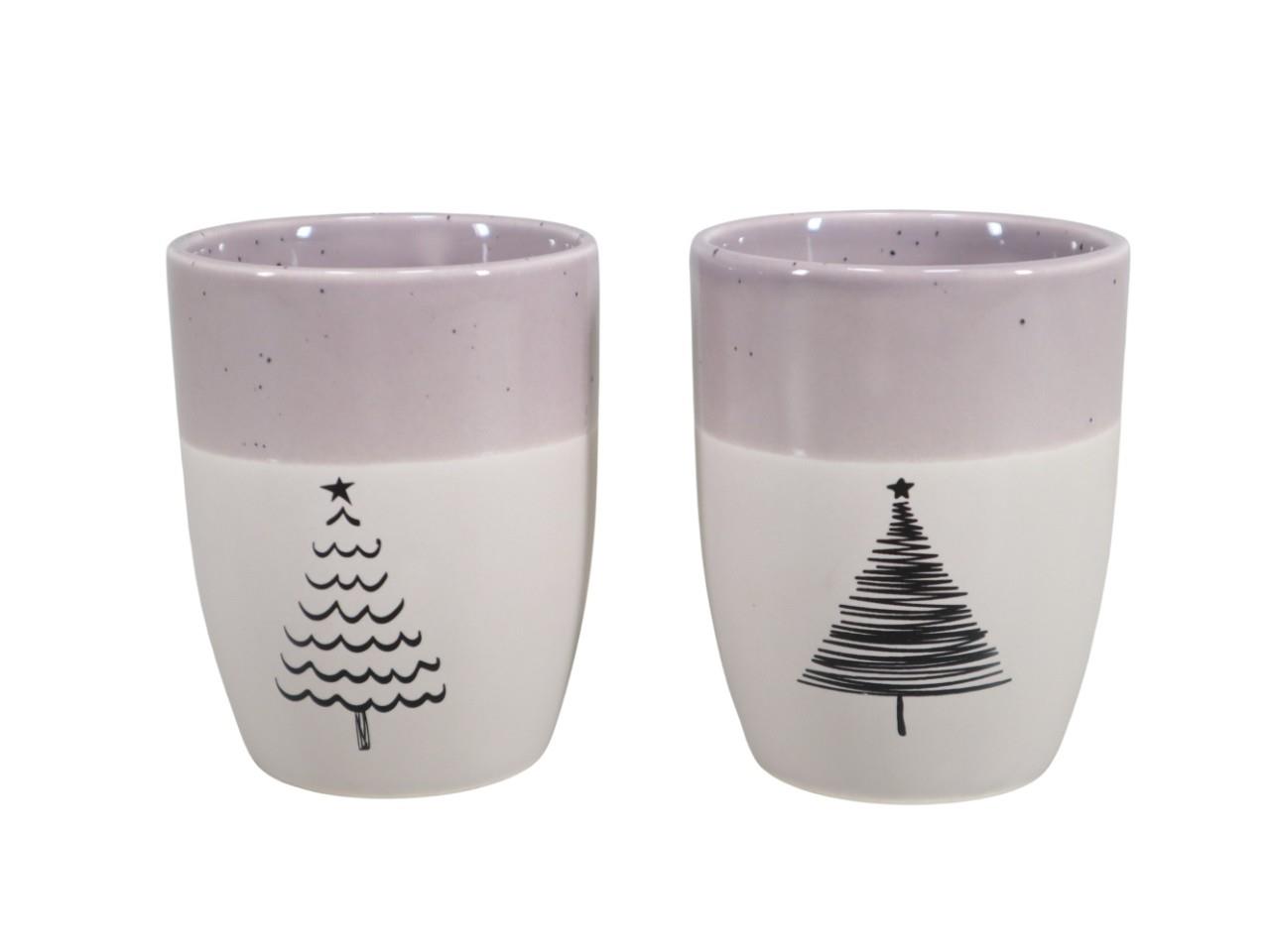 Tasse Tannenbaum 4f. sortiert grau-mocca D8xH10,5cm NETTO Tasse Tannenbaum 4f. sortiert grau-mocca D8xH10,5cm NETTO
