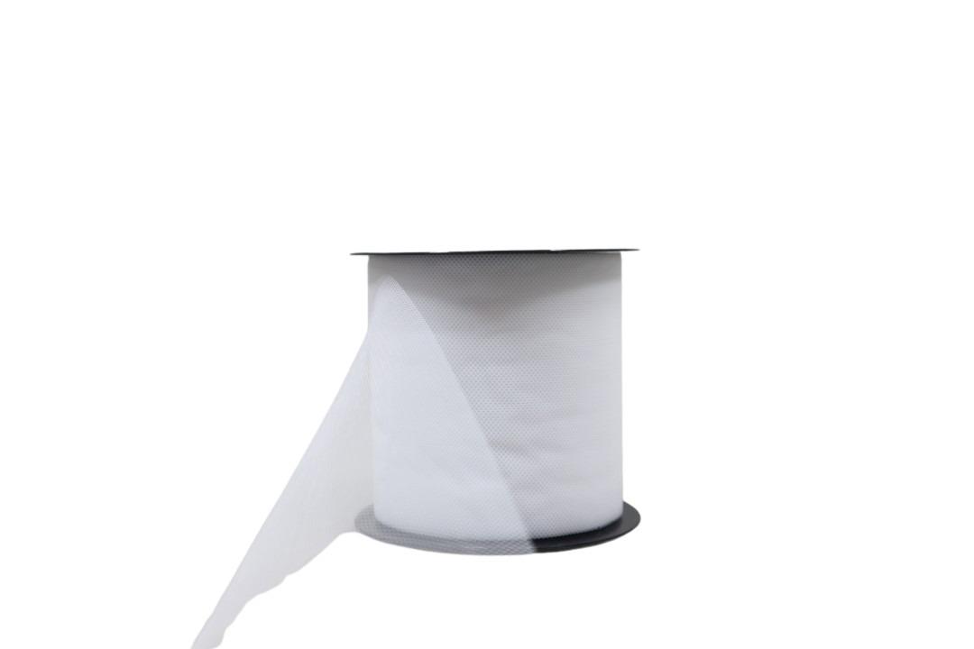 Tüllband 10 cm 50 Meter weiss