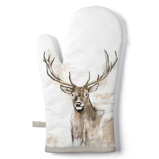 Ofenhandschuh 18x30 cm Hirsch