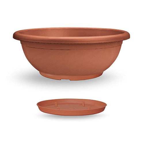 Plastikschale Naxos D70cm terracotta NETTO