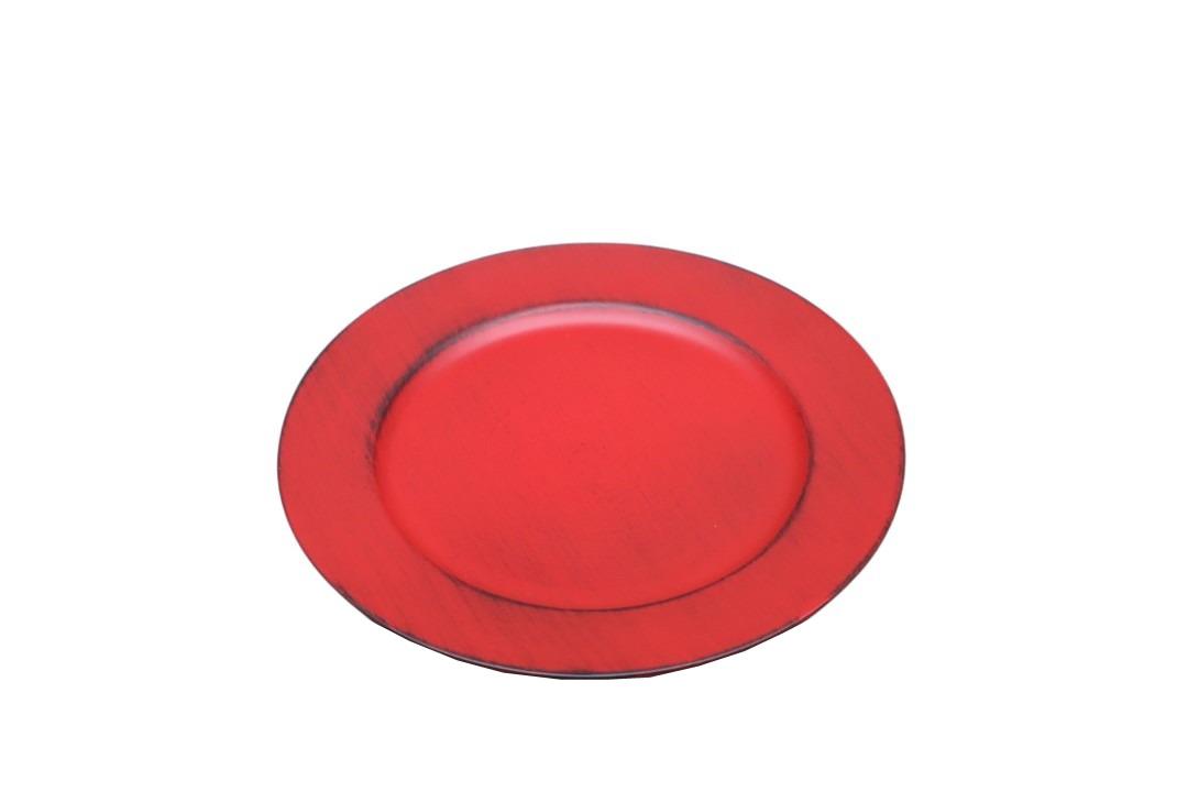 Teller KARA Plastik rot D22cm Teller KARA Plastik rot D22cm