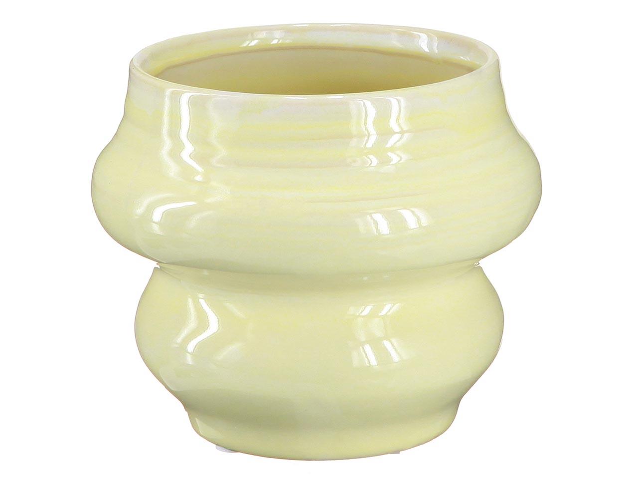 Übertopf Keramik vanille D16,2cm H12,5cm