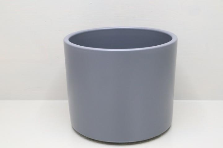 Keramikübertopf 23cm zinn-matt Serie 411