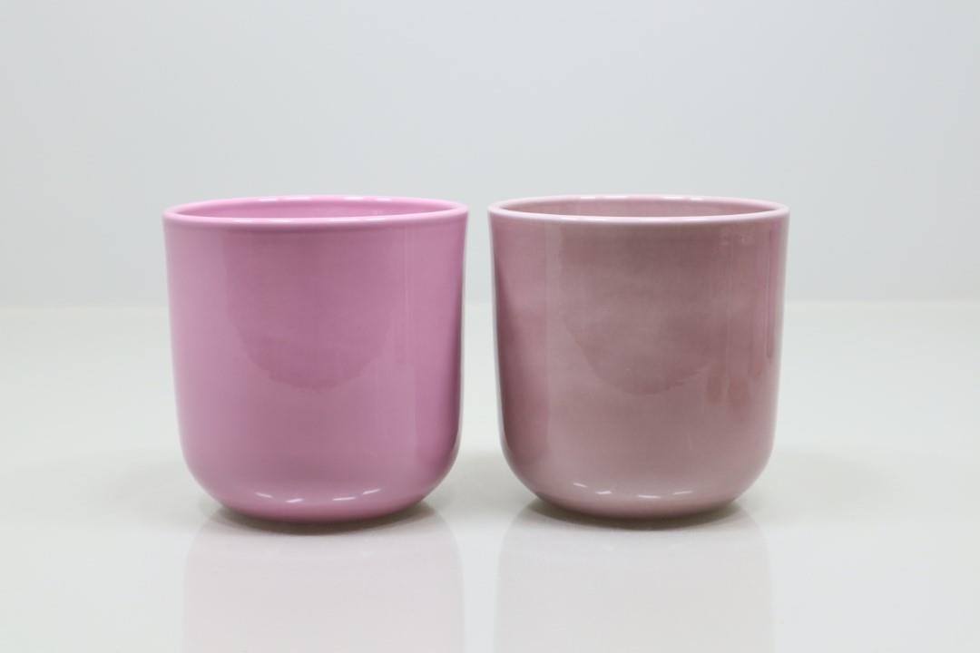 Keramikübertopf (Hochtopf) Serie 801 rosemix-lasur D13cm